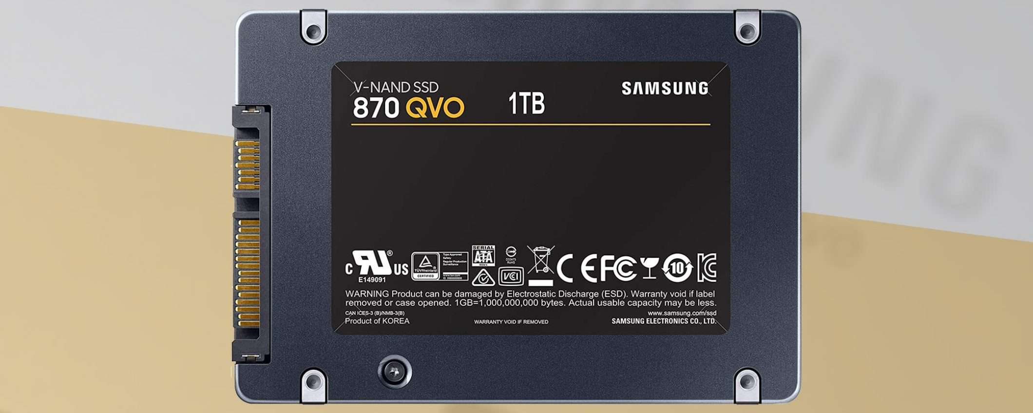SSD 1 TB (Samsung 870 QVO): guarda che occasione