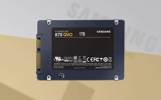SSD Samsung 870 QVO da 1TB a un prezzo MAI VISTO: solo 51€