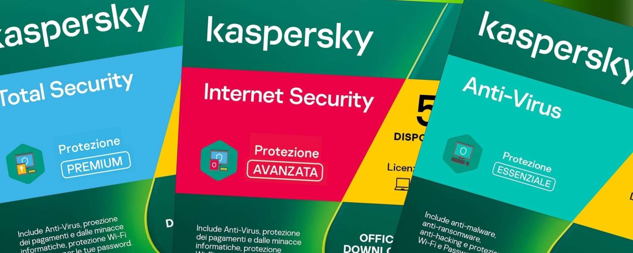 TUTTO Kaspersky in sconto: guarda che vetrina