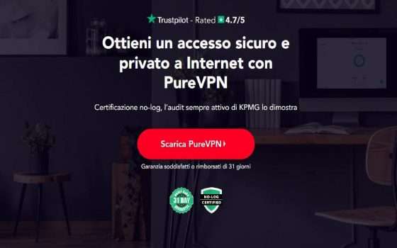 PureVPN: naviga in sicurezza e anonimato risparmiando il 73%