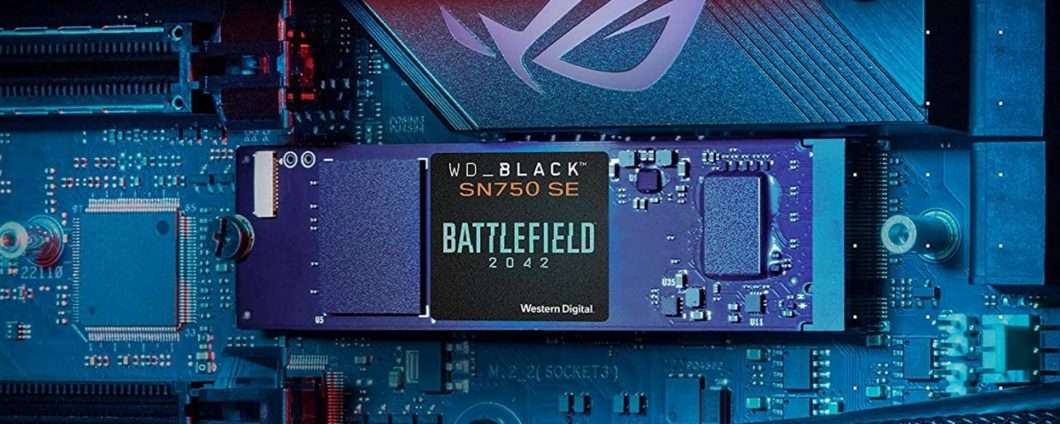 L'affare del giorno: WD_Black SN750 NVMe 500GB con Battlefield 2042 completo