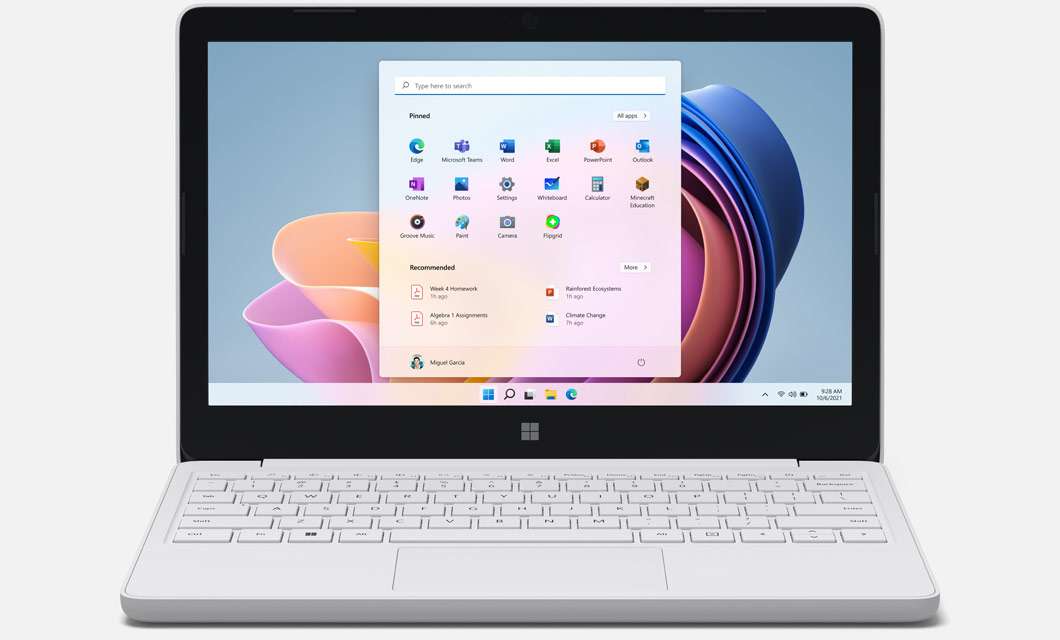 Microsoft Surface Laptop SE con Windows 11 SE