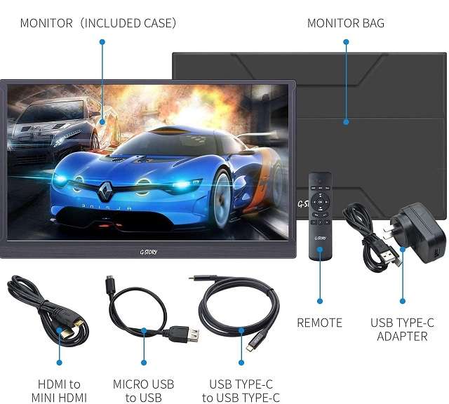 Monitor Portatile G-Story GST56 - 1