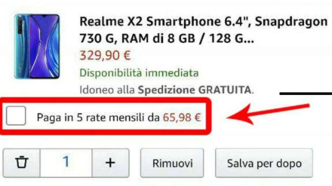 Pagamento rate Amazon