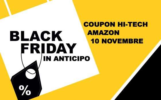 Black Friday in anticipo: coupon hi-tech Amazon (10/11)