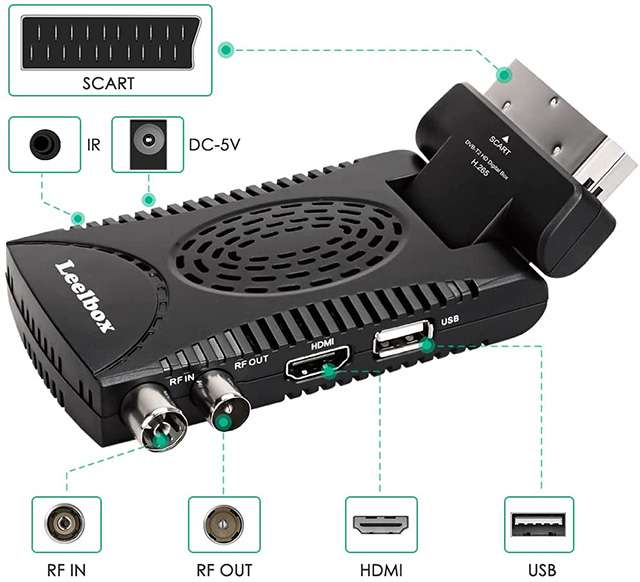 Leelbox, decoder DVB-T2 multifunzione
