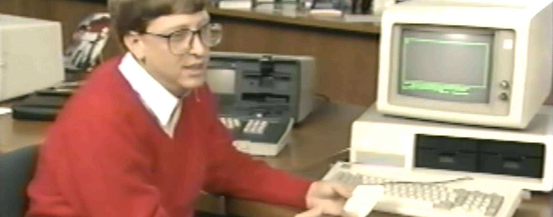 È il 1994 e Bill Gates ti dà il benvenuto in Microsoft