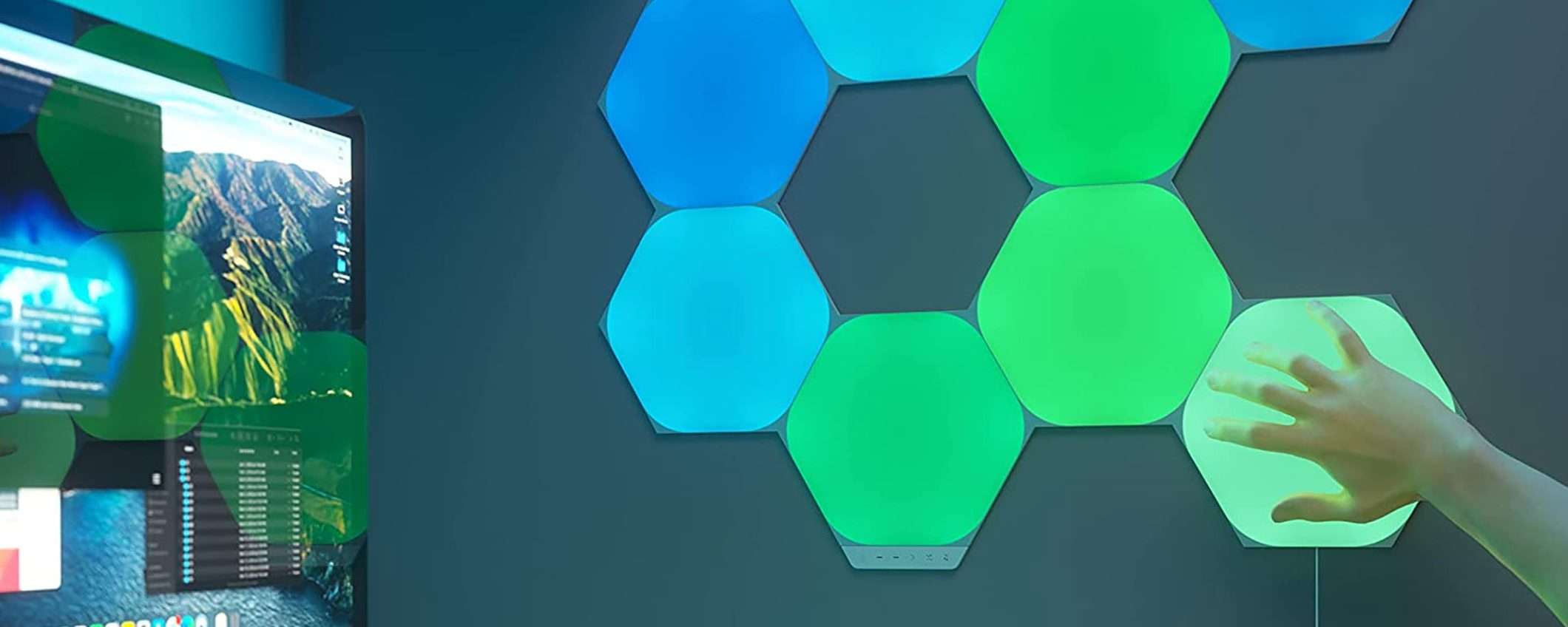 Nanoleaf Shapes Hexagons al prezzo minimo storico