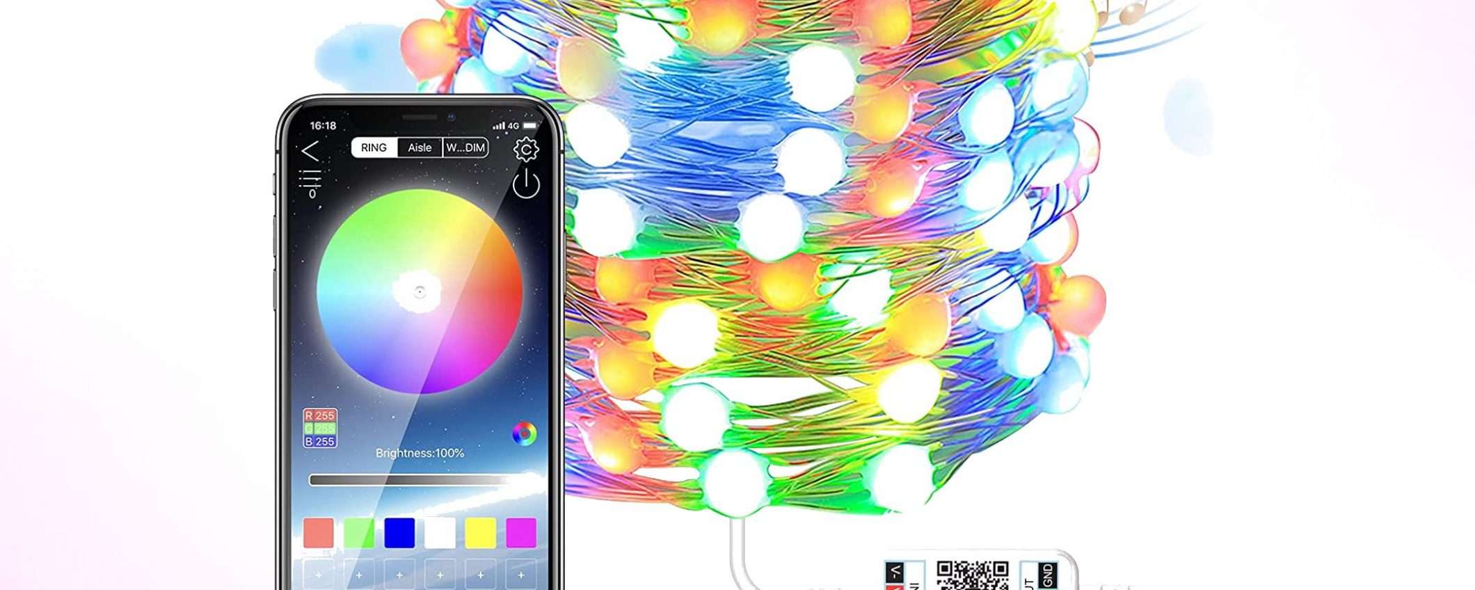 Luci di Natale: il colore lo scegli con un'app
