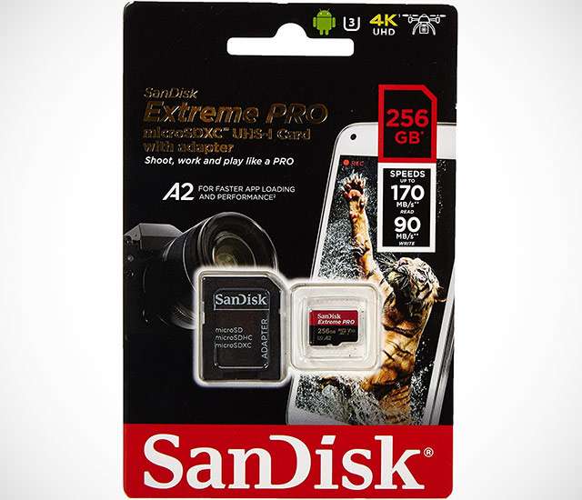 La microSD da 256 GB della linea SanDisk Extreme Pro