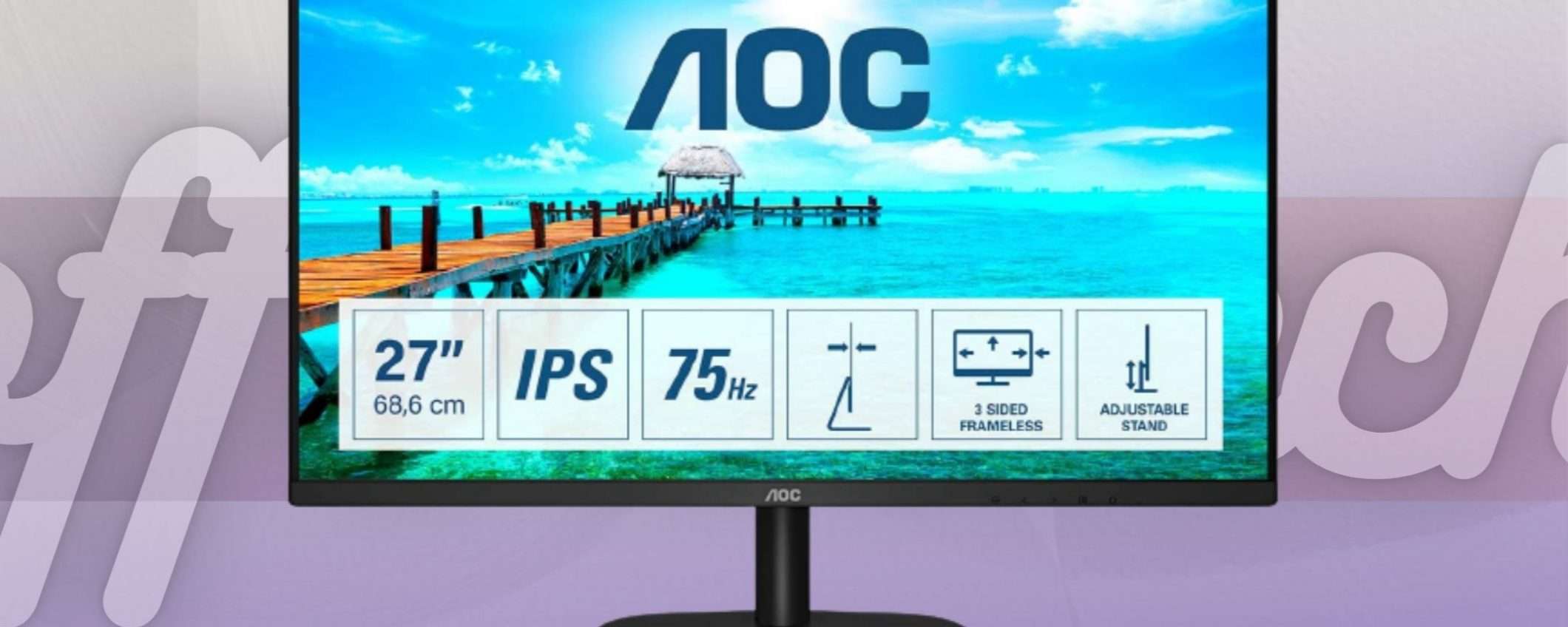 Monitor FHD da 27 pollici: con poco più di 100 euro è tuo