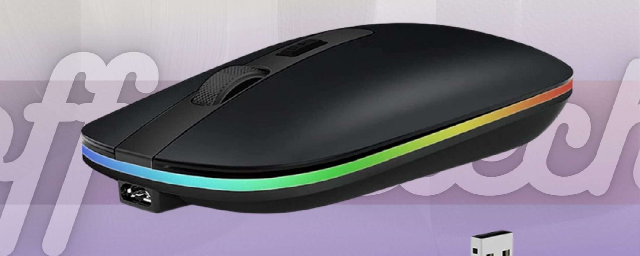 Mouse wireless BOMBA: è anche ricaricabile e costa 11€