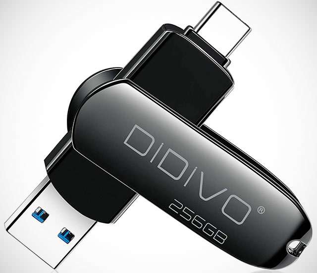 La pendrive USB-C da 256 GB del brand DIDIVO