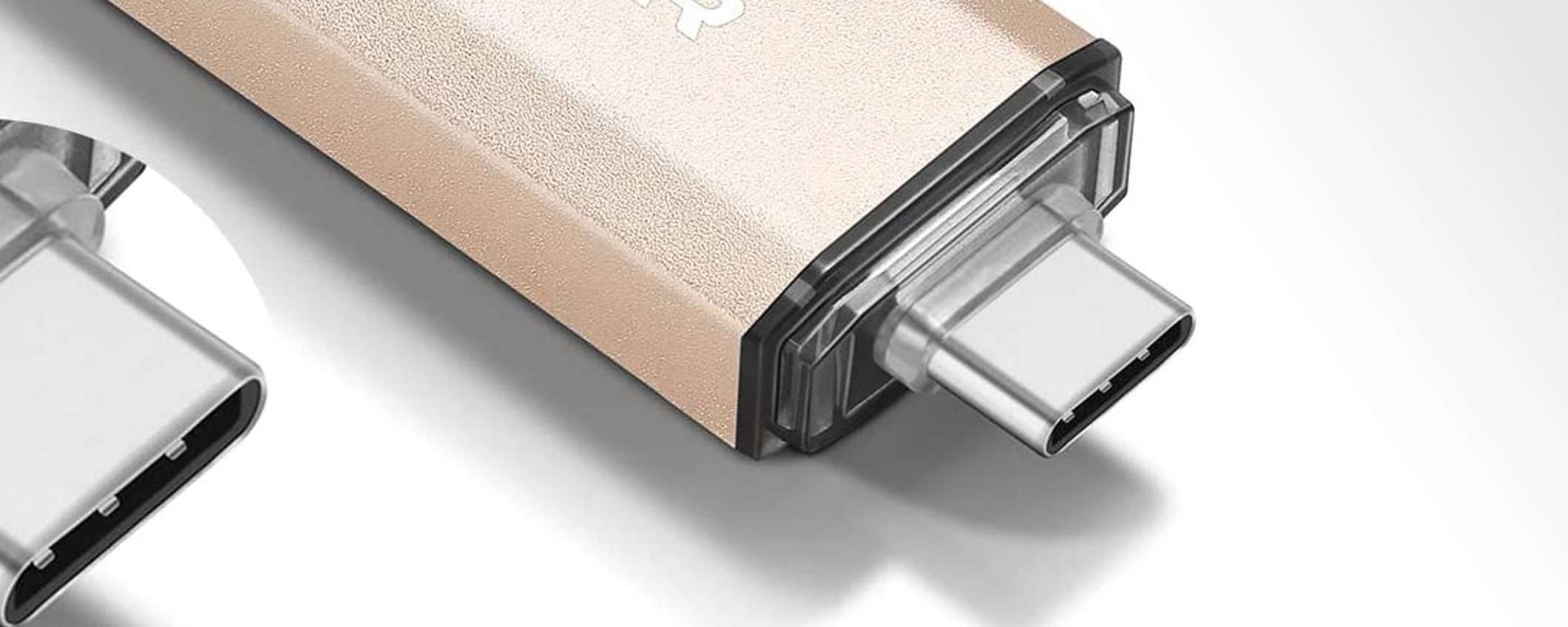 Chiavetta USB double-face: metà prezzo, doppio vantaggio