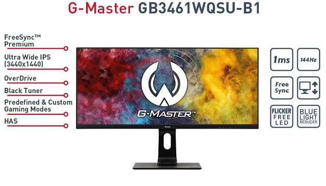 Monitor ultrawide iiyama G-Master GB3461WQSU - 2