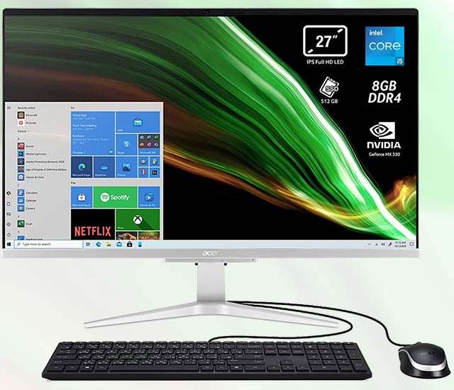 Acer Aspire C27, PC all-in-one con Intel Core 11th