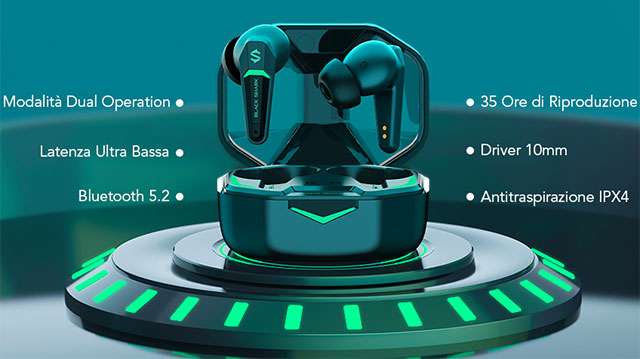 Gli auricolari wireless Black Shark Lucifer T1