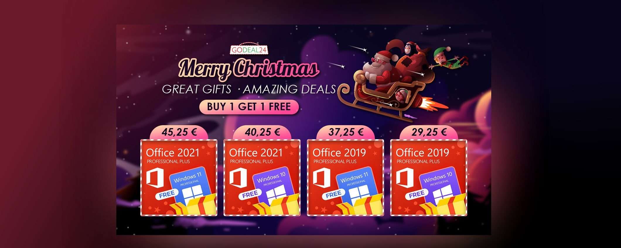 Windows 11 e 10 gratis per il Natale di Godeal24 con Office