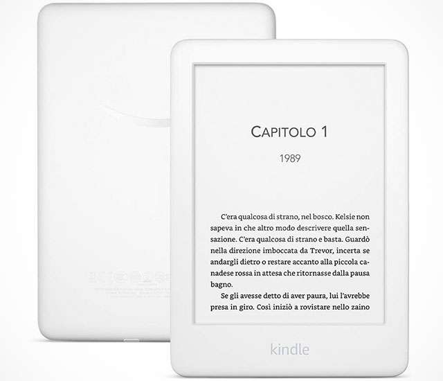 Amazon Kindle: l'eBook reader nella sua colorazione bianca