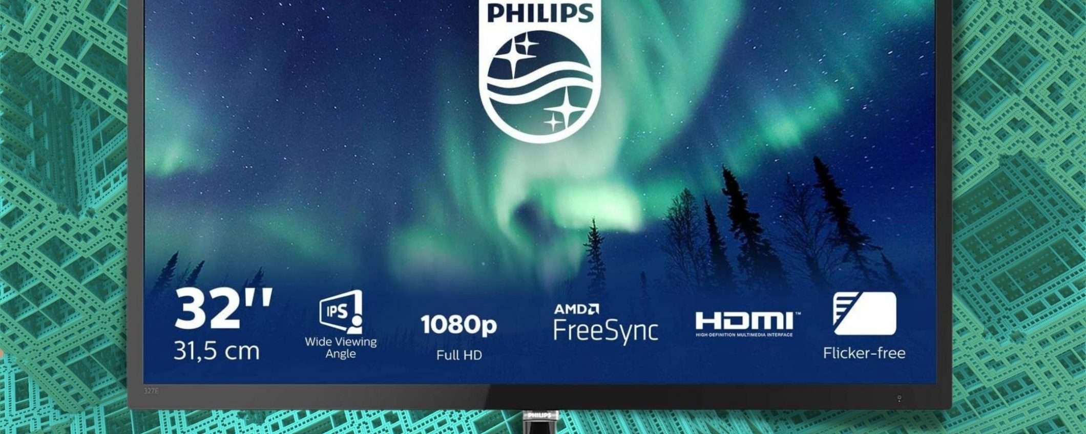 Monitor Philips: 32 pollici di pura felicità (-50€)