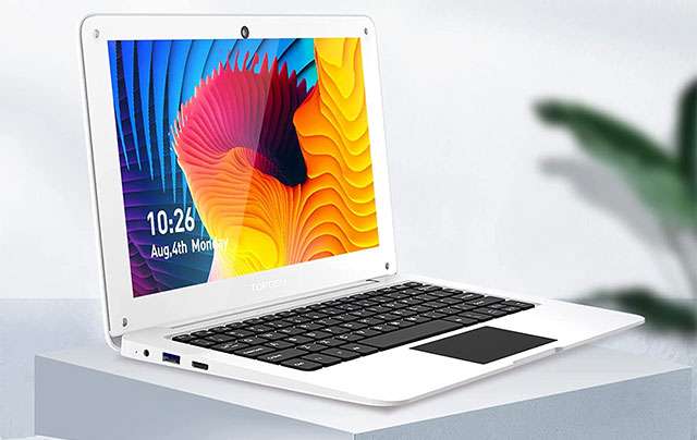 Il mini laptop di TOPOSH con CPU Intel e Windows 10