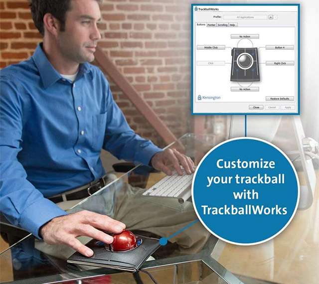 Il dispositivo SlimBlade Trackball di Kensington