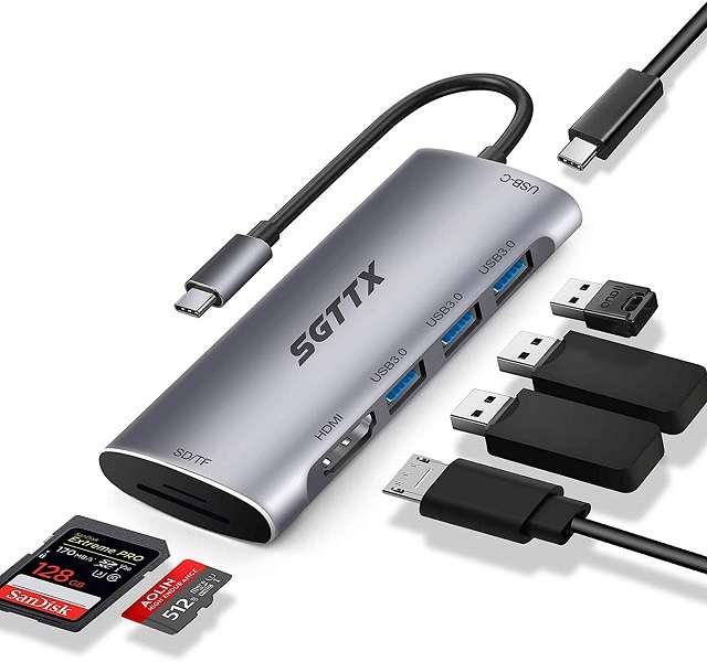 HUB USB Type-C SGTTX 7 in 1 - 1
