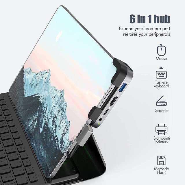 HUB USB Type-C iPad Floomp 6 in 1 - 1