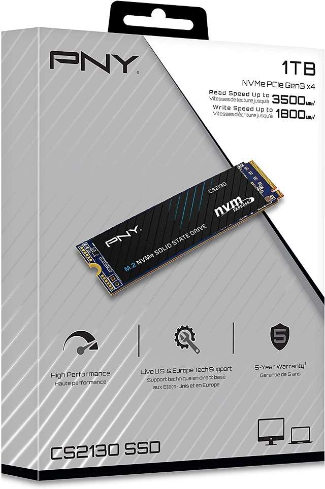 SSD NVMe PCIe 3 PNY CS2130 1TB - 1