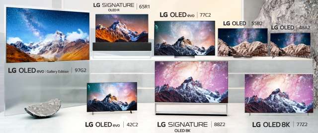LG TV OLED 2022 lineup