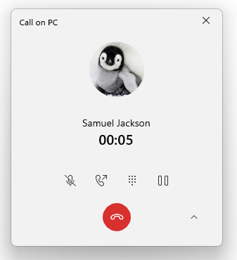 Windows 11 - Your Phone UI