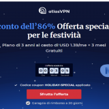 Atlas VPN: sconto dell’86% per le festività!
