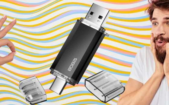 128 GB con questa chiavetta USB DOPPIA (geniale)