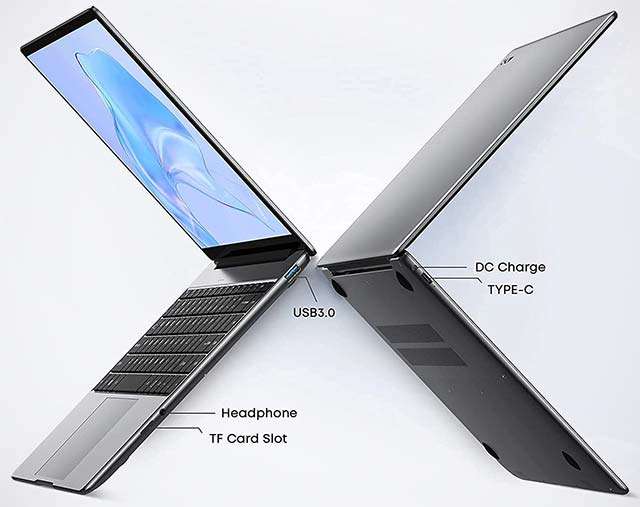 Il laptop CHUWI GemiBook Pro: le porte di connessione
