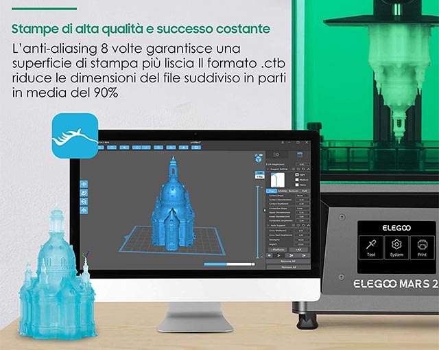 ELEGOO Mars 2, stampante 3D a resina