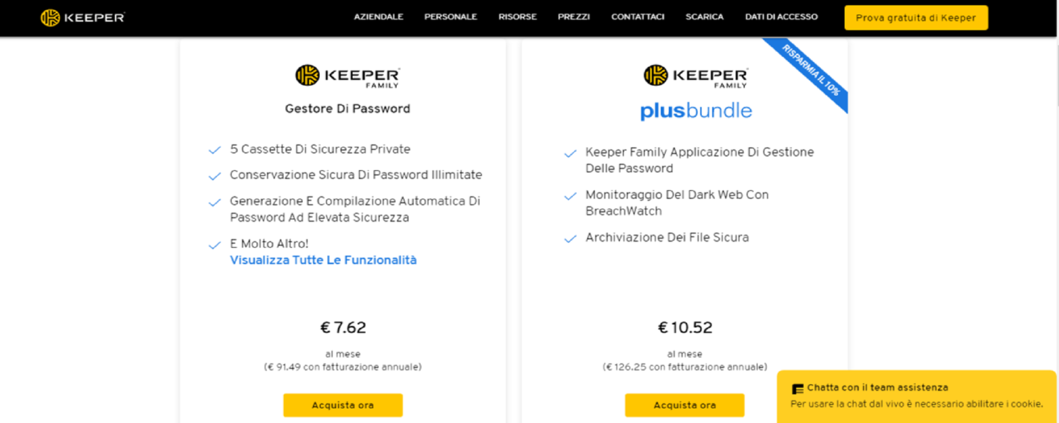 Keeper family Plus bundle: sconto del 10%!
