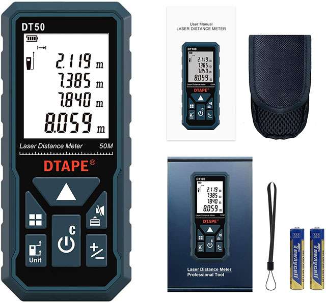DTAPE D50, misuratore laser ad elevata precisione