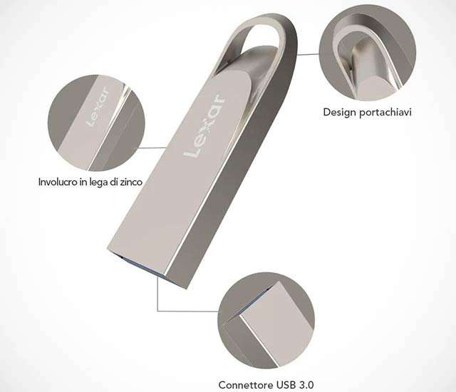 La pendrive USB 3.0 di Lexar da 128 GB