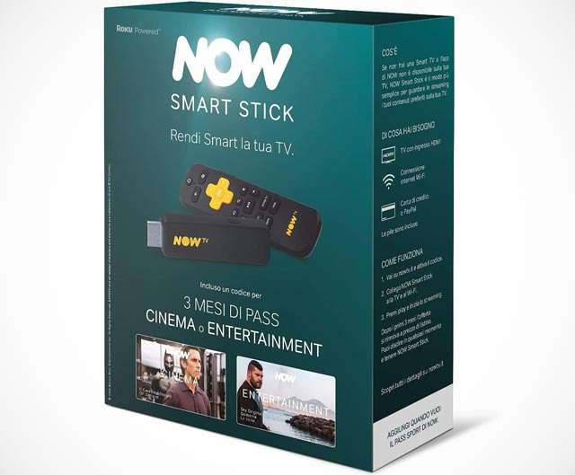 NOW Smart Stick e abbonamento Cinema o Entertainment