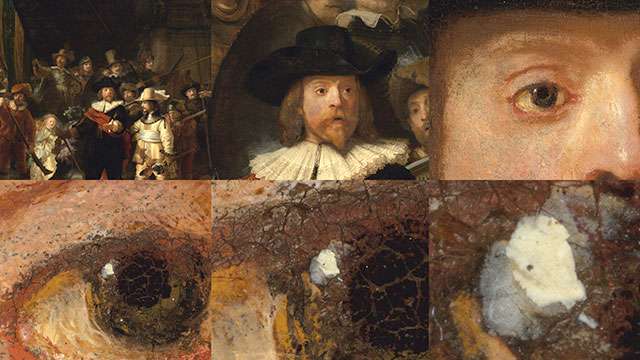 Rembrandt, Ronda di notte: un dettaglio dell'opera