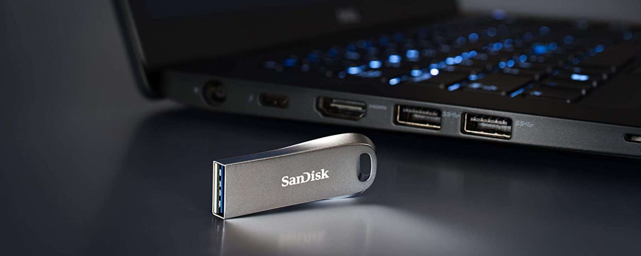 SanDisk Ultra Luxe 128GB: la pendrive professionale al minimo storico