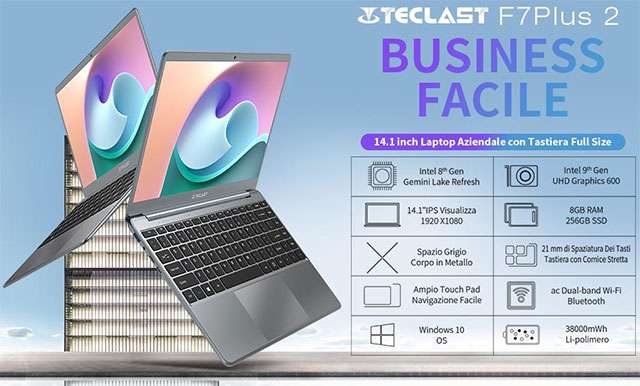 Il laptop Teclast F7 Plus 2: un riepilogo delle caratteristiche principali