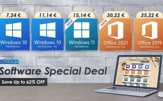 Godeal24: Office 2021 e Windows 11, prezzo speciale per tempo limitato