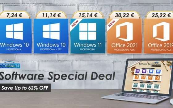 GoDeal24: Office 2021 e Windows 11, prezzo speciale per tempo limitato