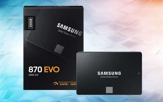 Samsung 870 EVO 250GB: il prezzo più basso di sempre per il migliore