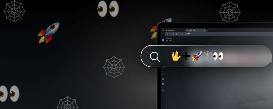 Browser Opera: indirizzi web con emoji