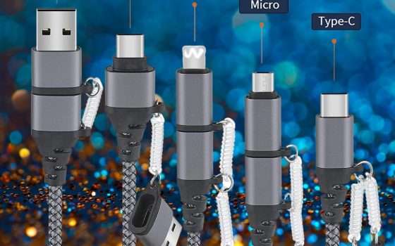 Un solo cavo per ricaricare in 6 modi diversi: c'è del genio