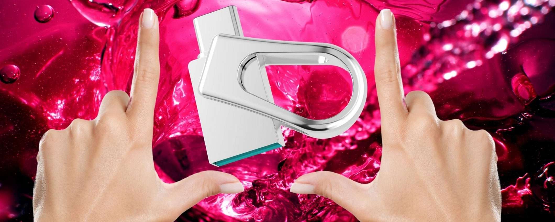 DOPPIA chiavetta USB da 64 GB che usi anche su smartphone (-25%)