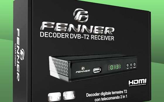 Decoder DVB-T2 Fenner: a 19€ DEVE essere vostro!