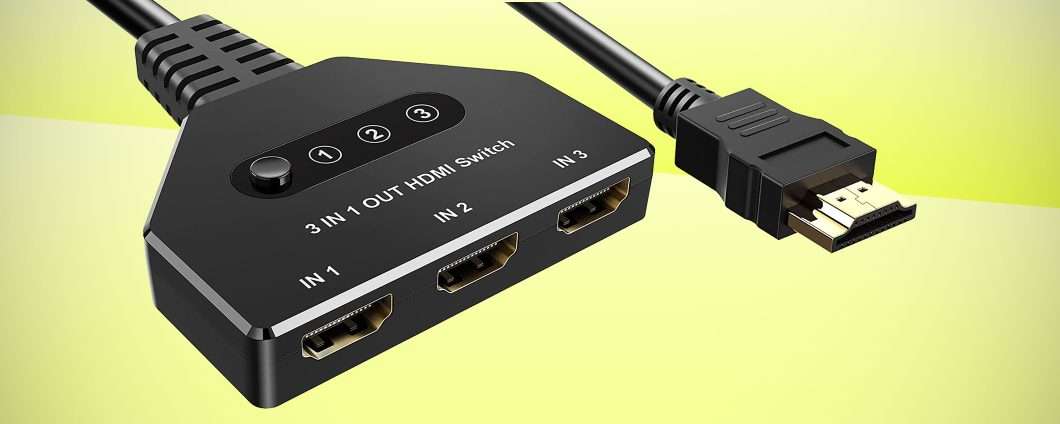 Switch HDMI 4K (3-in-1): prezzaccio su Amazon